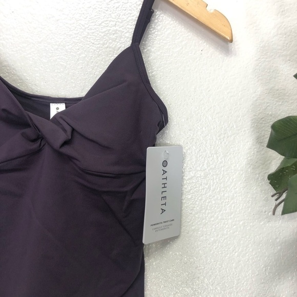 NWT Athleta Purple Powervita Twist Cami - Picture 3 of 11